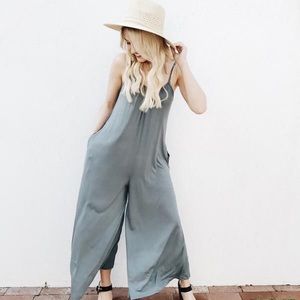 Carly Jean Spaghetti Strap Jumper in Blue